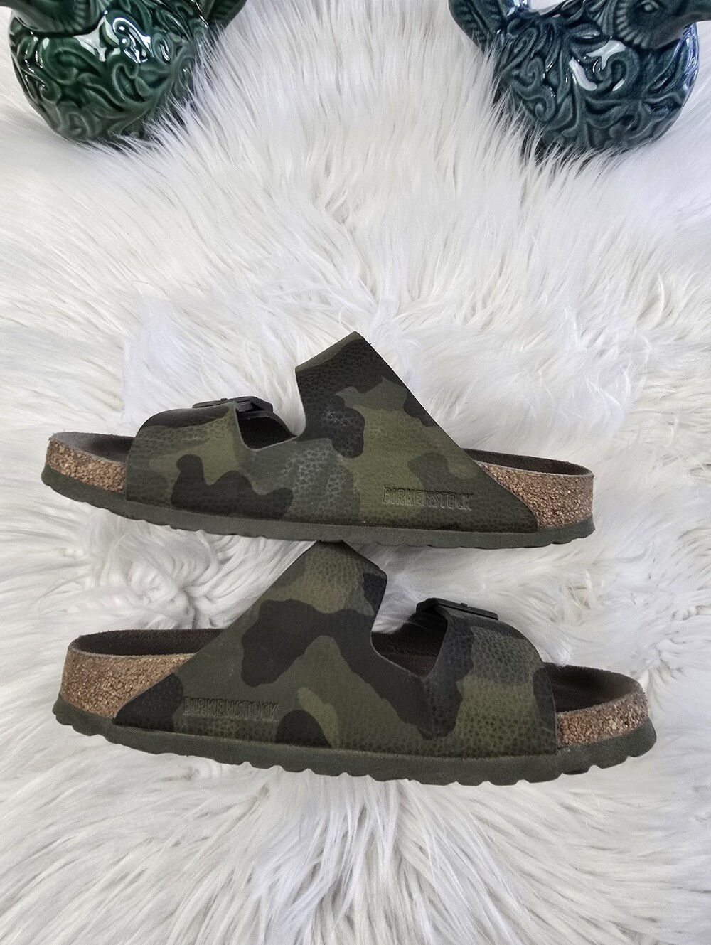 Birkenstock Arizona Camo Print Sandals 38 Narrow - Picture 10 of 13
